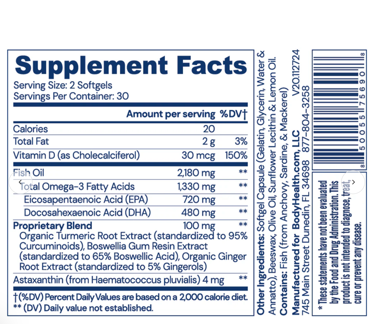 Omega 3 Health - 30 serve
