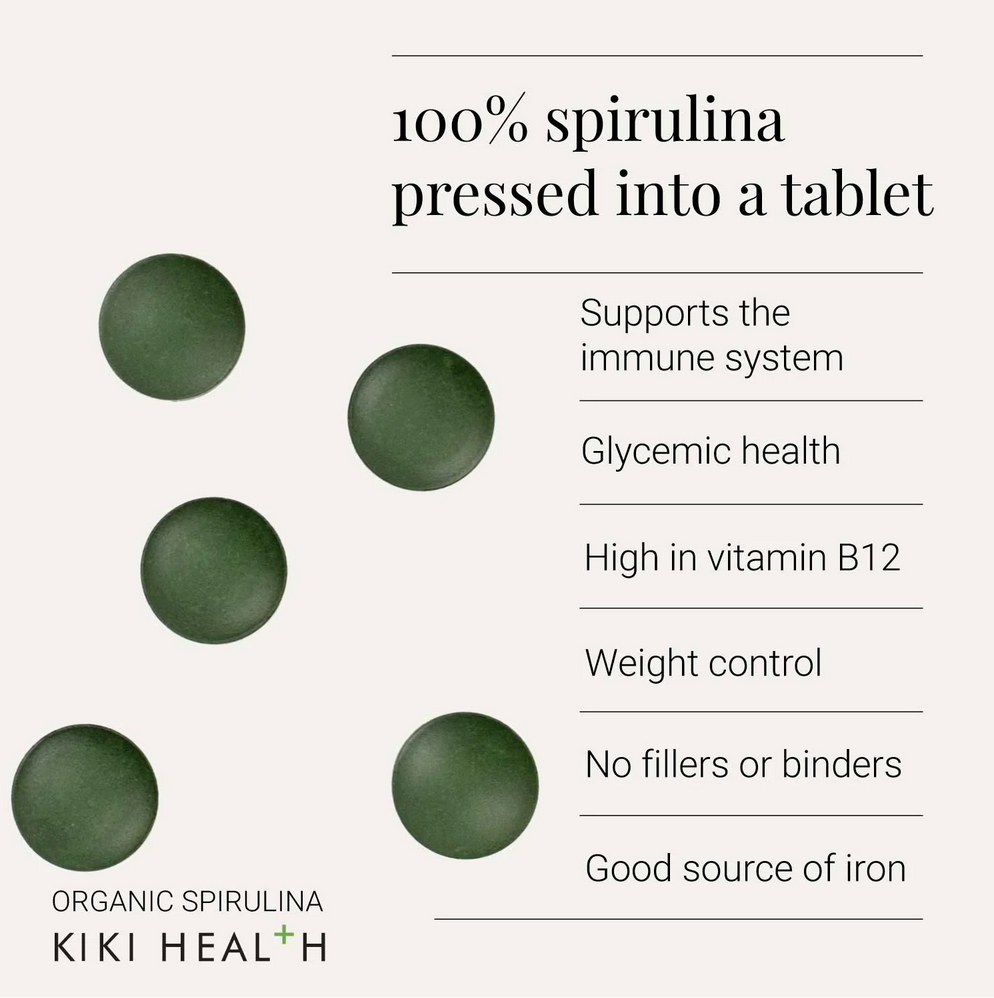 Spirulina Tablets, Organic -  Kiki Health