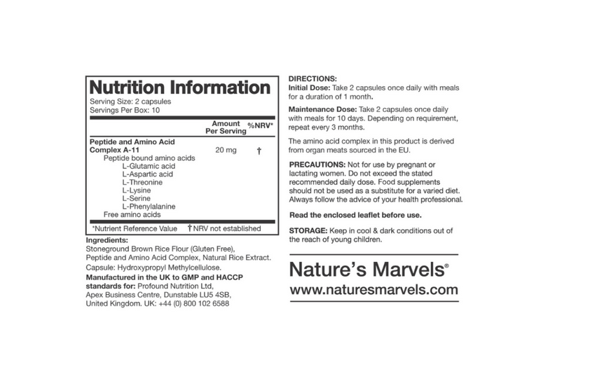 Retina Bioregulator (Nature’s Marvels™)