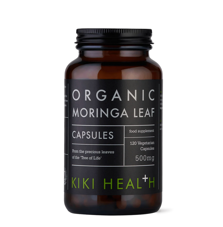 Moringa Leaf Capsules, 120 Organic Vegicaps - Kiki Health