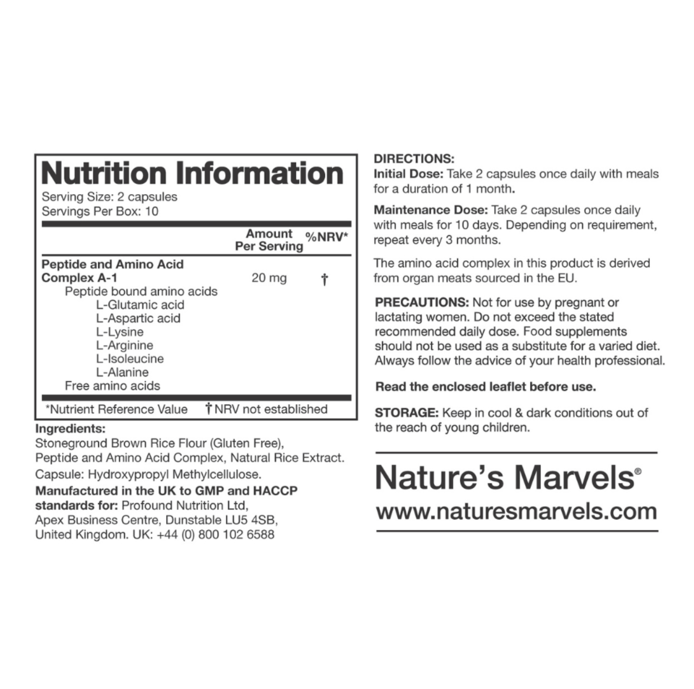 Pancreas Bioregulator (Nature’s Marvels™)