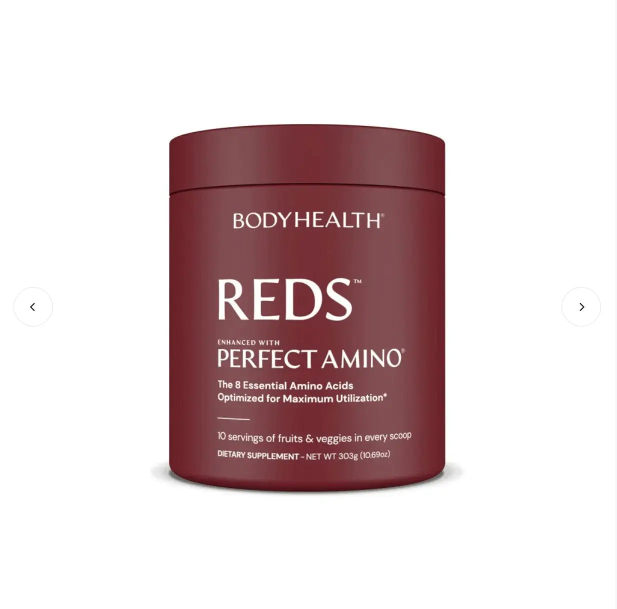 Reds - 40 srv by BodyHealth, dietary supplement with 10 servings of fruits and veggies in every scoop.