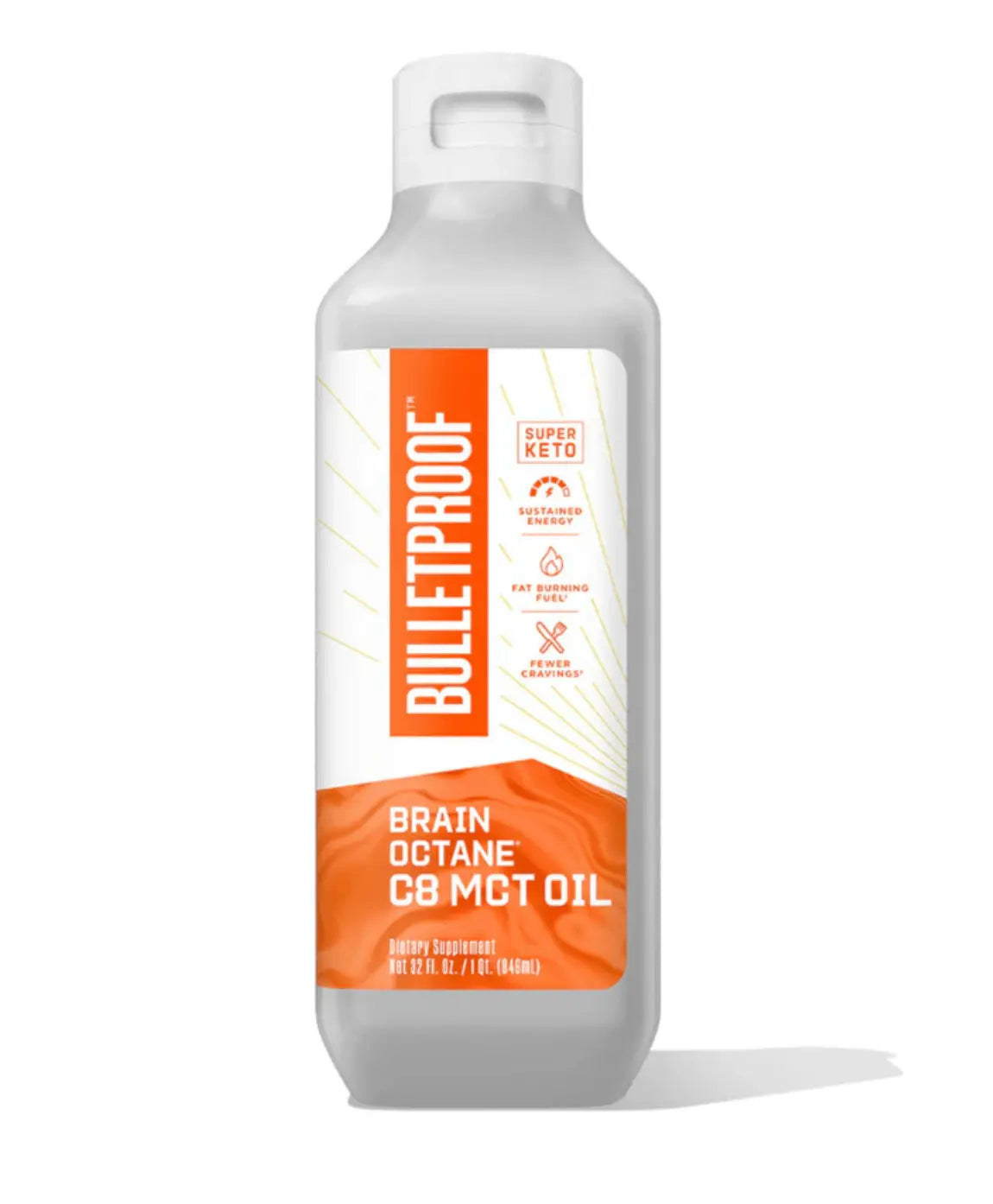 Brain Octane C8 MCT Oil - Pure C8 MCT Oil product bottle with clean and vibrant packaging.