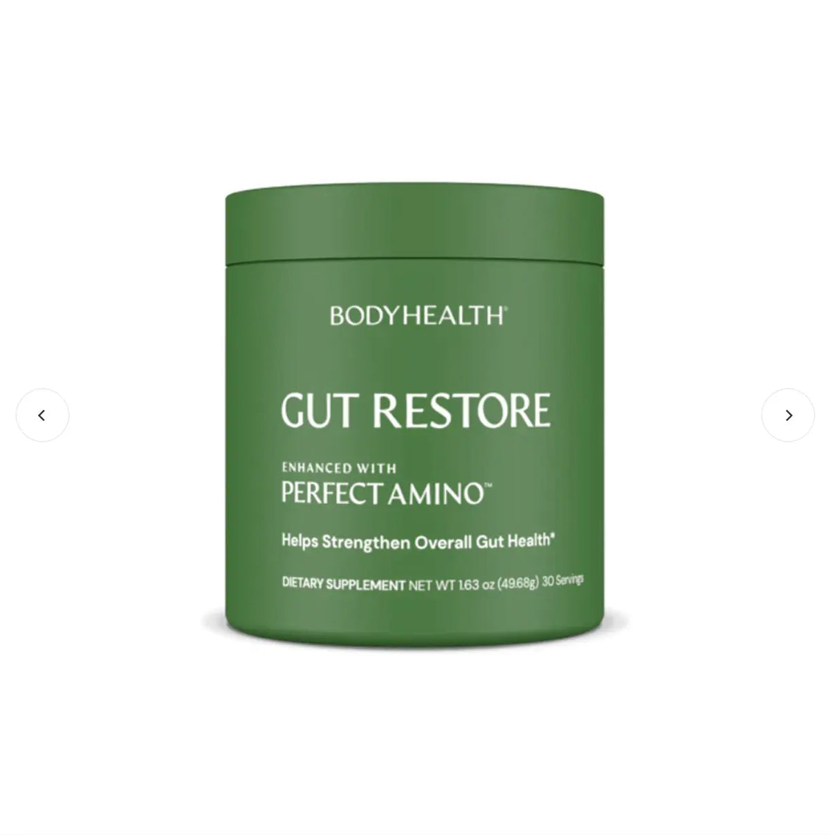 Gut Restore dietary supplement for digestive health and wellness by BodyHealth.