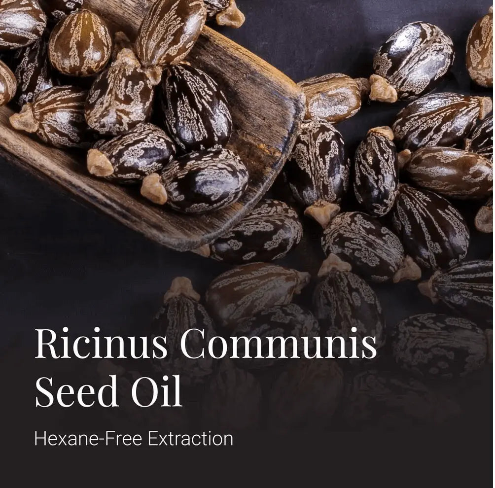 Castor Oil, Organic - 250ml - hexane-free extraction of Ricinus Communis seeds for natural beauty benefits.